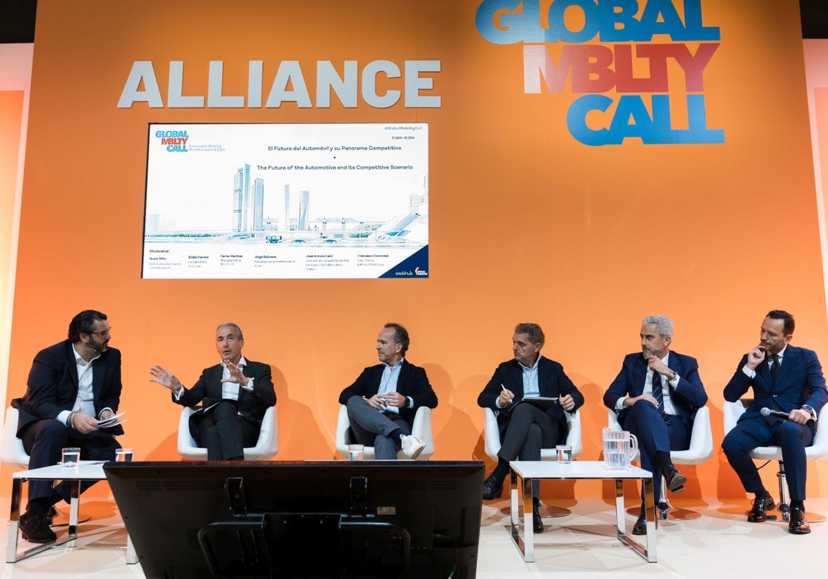 Los participantes de la mesa redonda de Anfac en Global Mobility Call