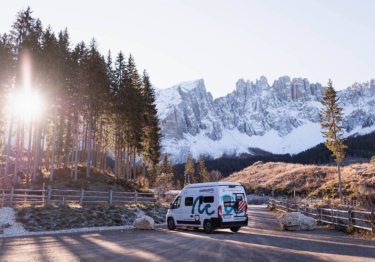 Viajar en camper en invierno