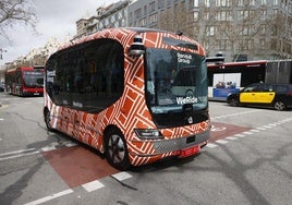 Renault prueba en Barcelona su autobús sin conductor