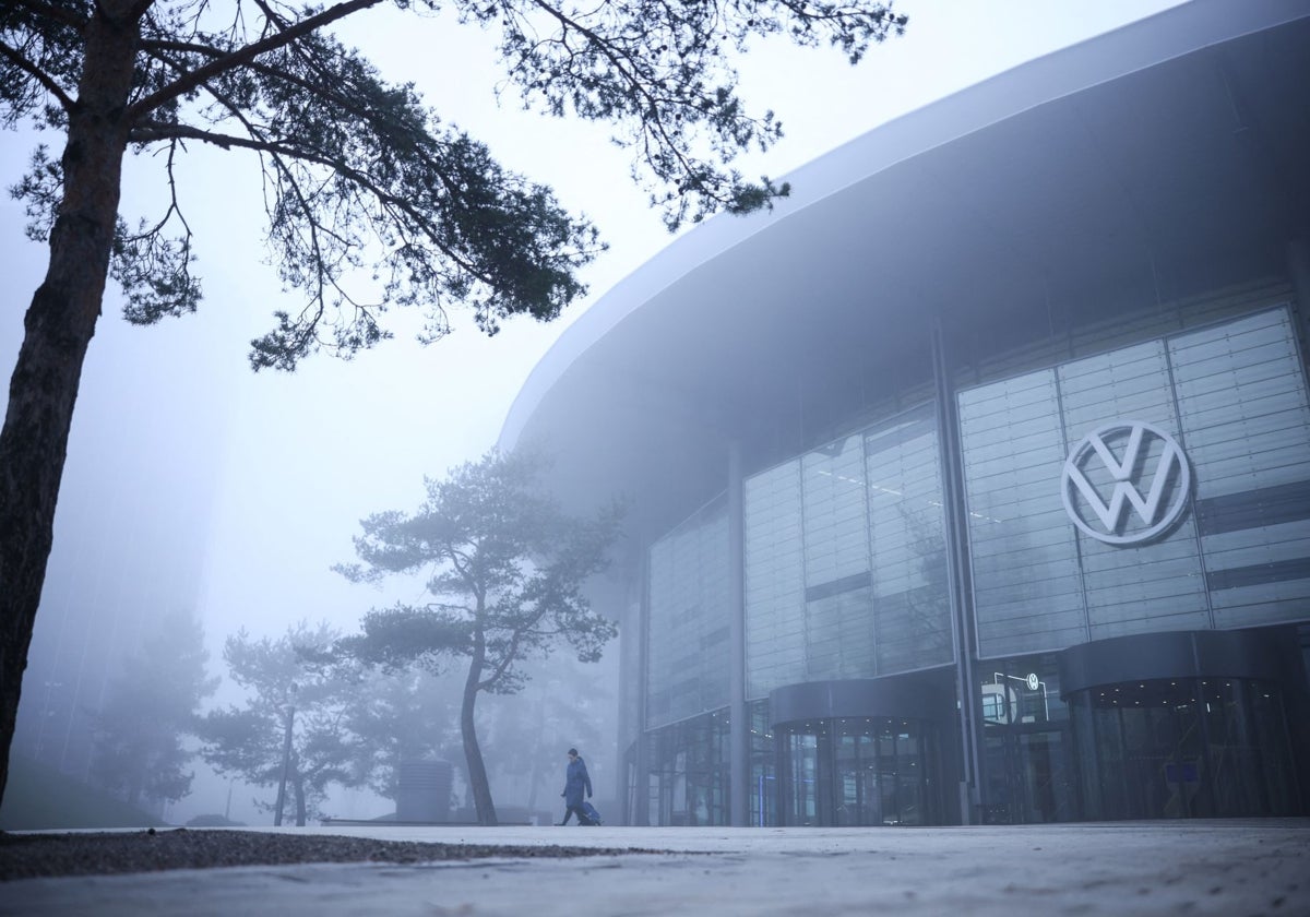 La entrada de la sede de Volkswagen, en Wolfsburg