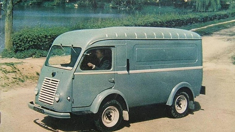 La robusta Goelette, muy clásica, con su chasis separado, motor delantero y propulsión trasera