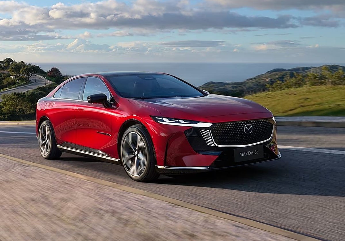 El nuevo Mazda 6e eléctrico estará expuesto en la Fundación Ortega-Marañón.