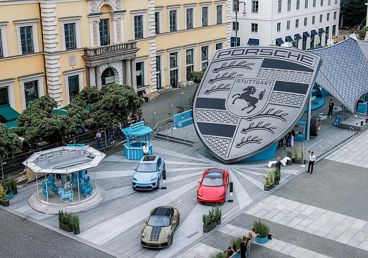 Instalación de Porsche en el Salón de Múnich