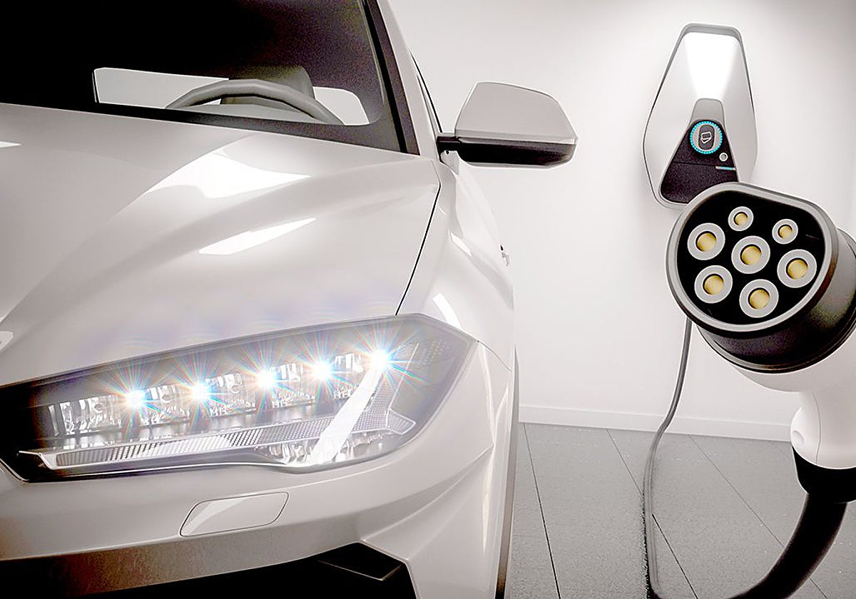 Coche híbrido enchufable