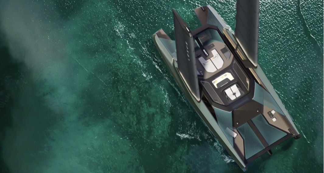 Catamarán con propulsión sostenible y navegación autónoma asistida por IA.