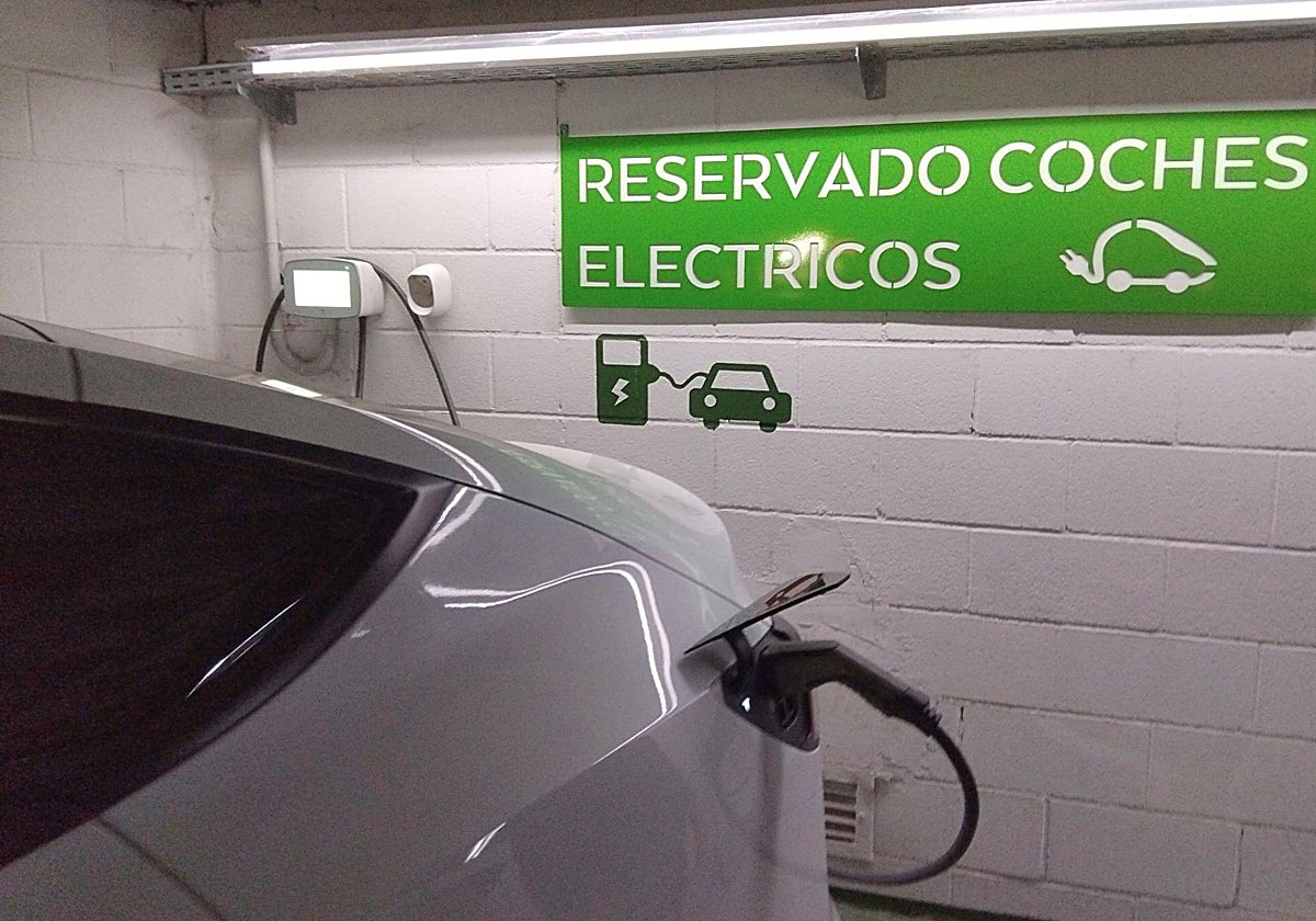 Punto de recarga de coche eléctrico