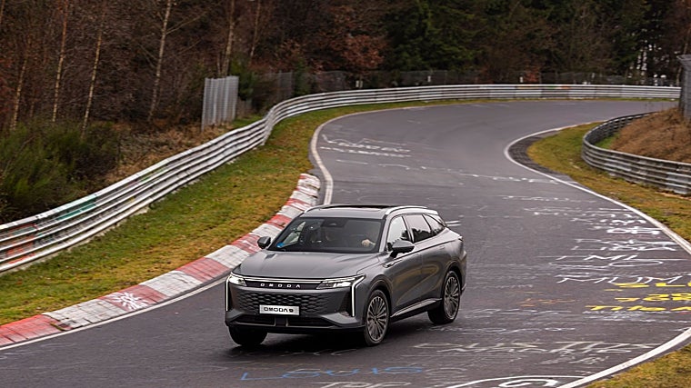 El coche durante la prueba