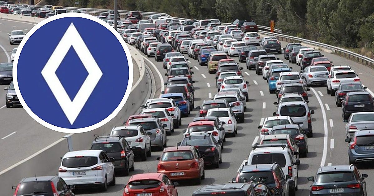 La nueva señal de la DGT con un rombo blanco que ya se puede ver en las carreteras de España: significado y multa por no cumplirla