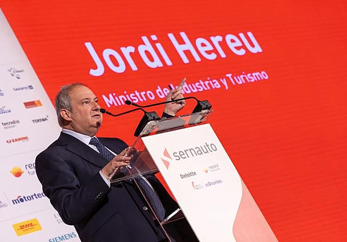 Interevención de Jordi Hereu durante el, encuenttro