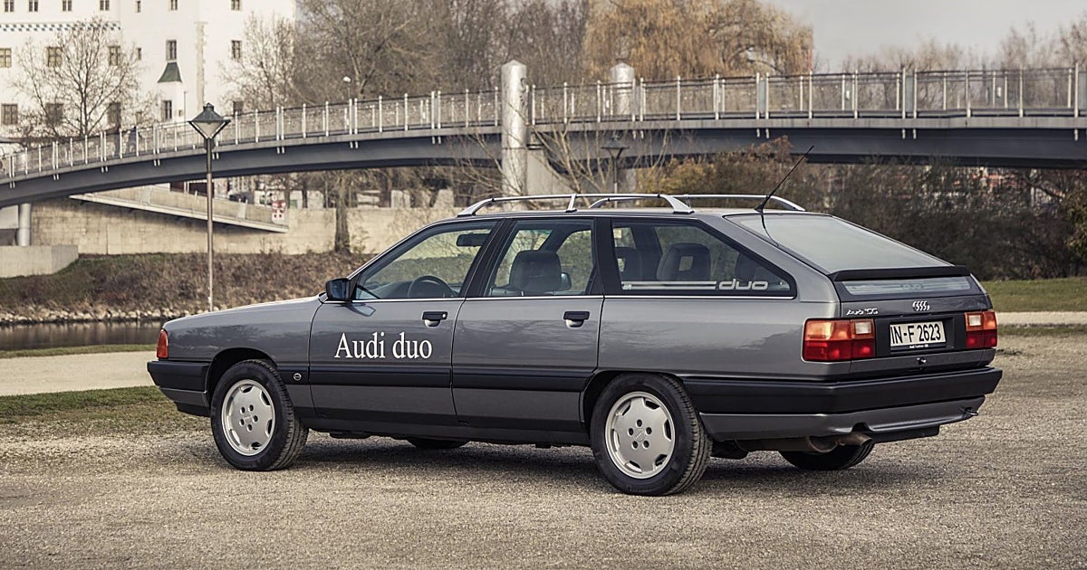 Del Audi 100 Avant Duo I al A5 e-hybrid, una historia con enchufe