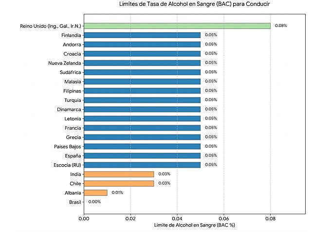 Límites de tolerancia por países
