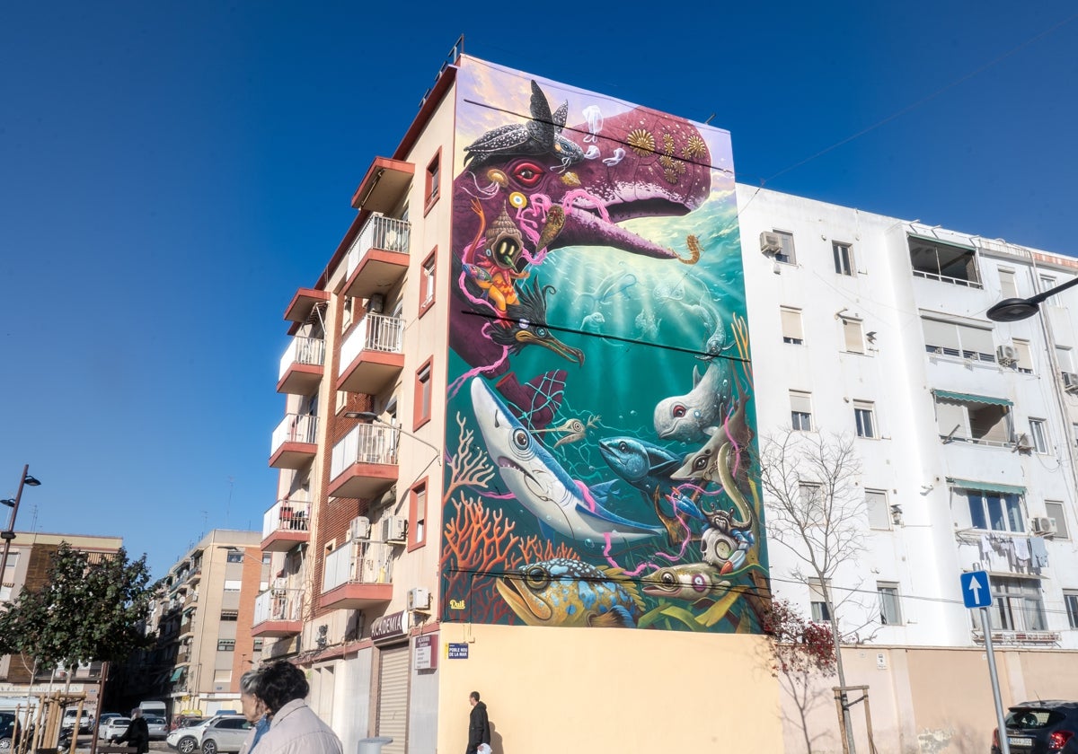 Mural en el bario del Cabanyal