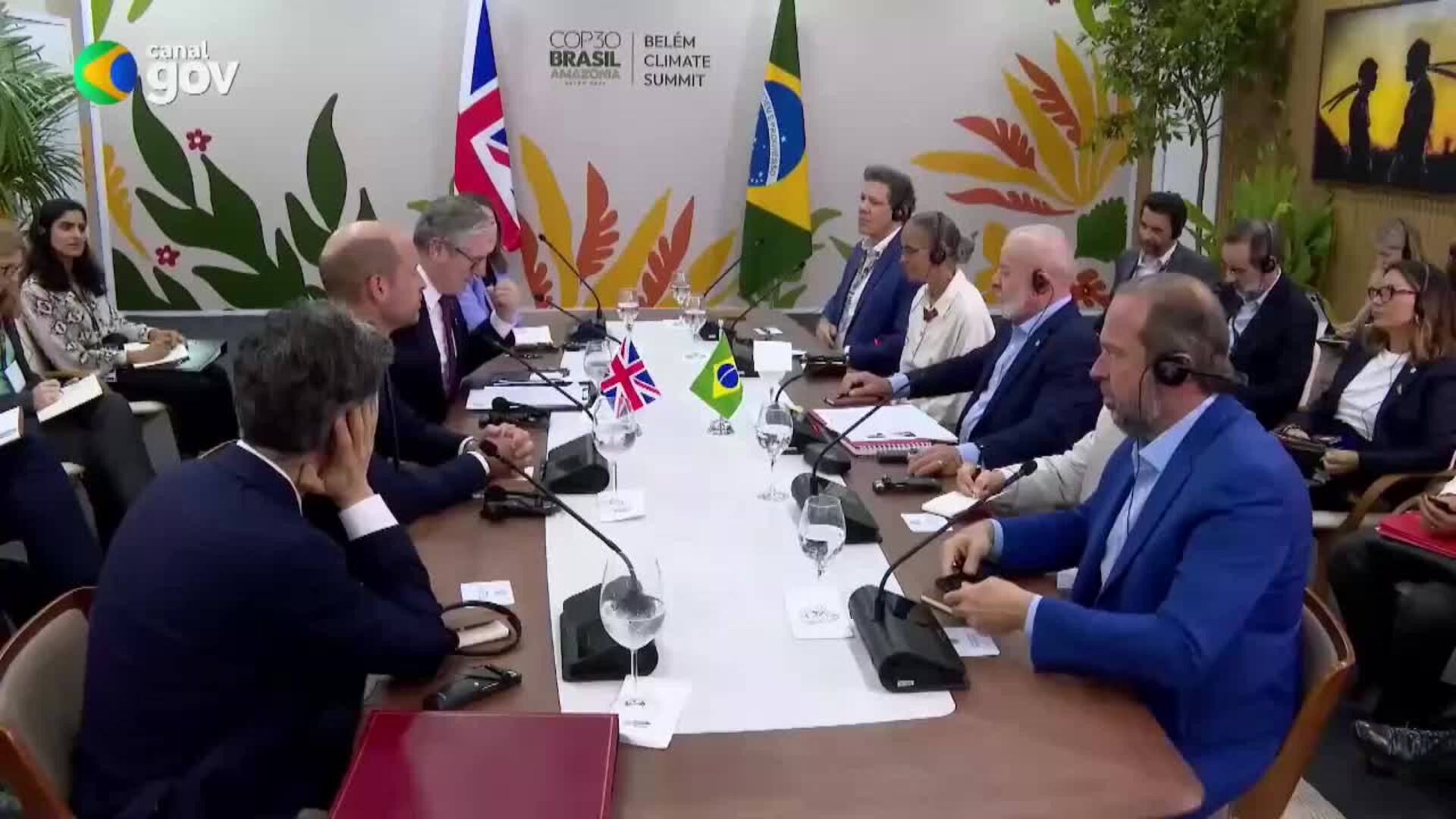 Lula se reúne con el príncipe de Gales y Keir Starmer en la COP30
