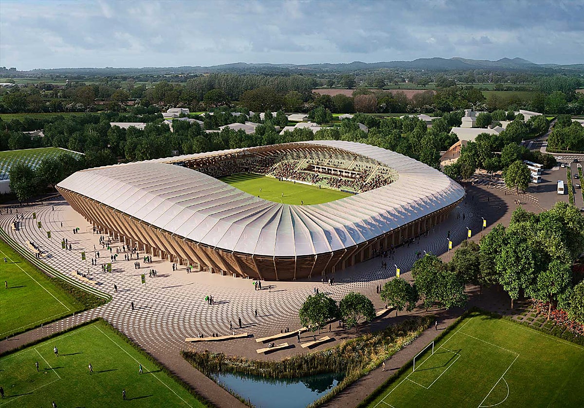 El futuro estadio del Forest Green Rovers estará construido en madera