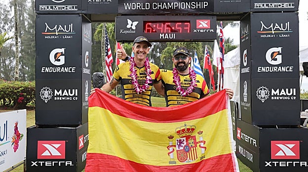 En su faceta deportiva para discapacitados, como triatleta