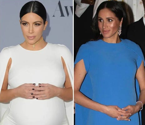 Imagen secundaria 1 - A la hora de vestir, en muchas ocasiones, Meghan Markle imita el estilo de Kim Kardashian