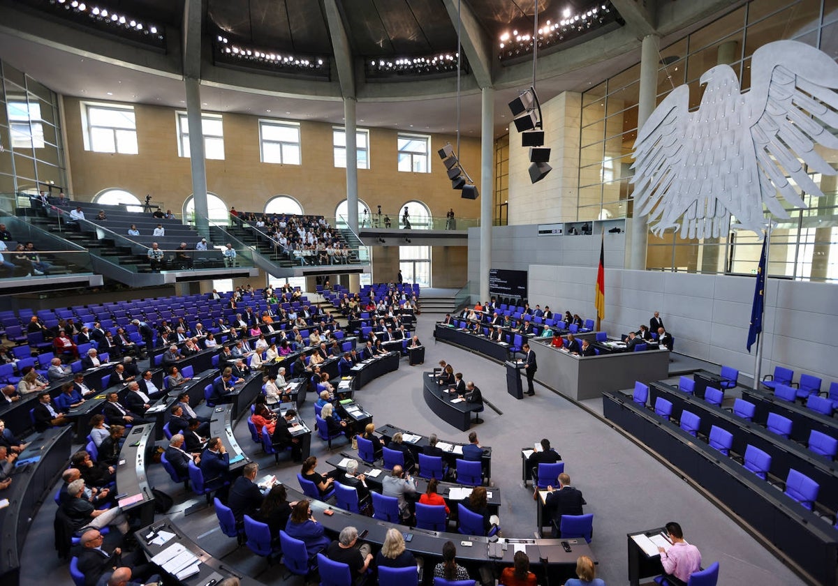 Sesión, este jueves, del Bundestag alemán