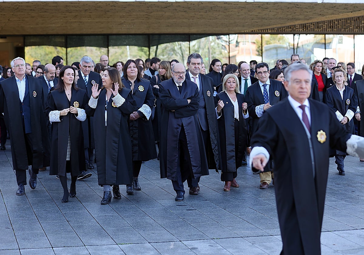Protesta en la Ciudad de la Justicia