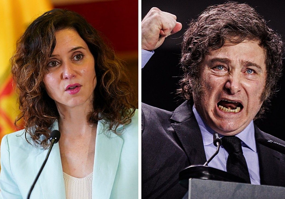 Ayuso recibirá el viernes a Milei y le dará la Medalla Internacional de ...