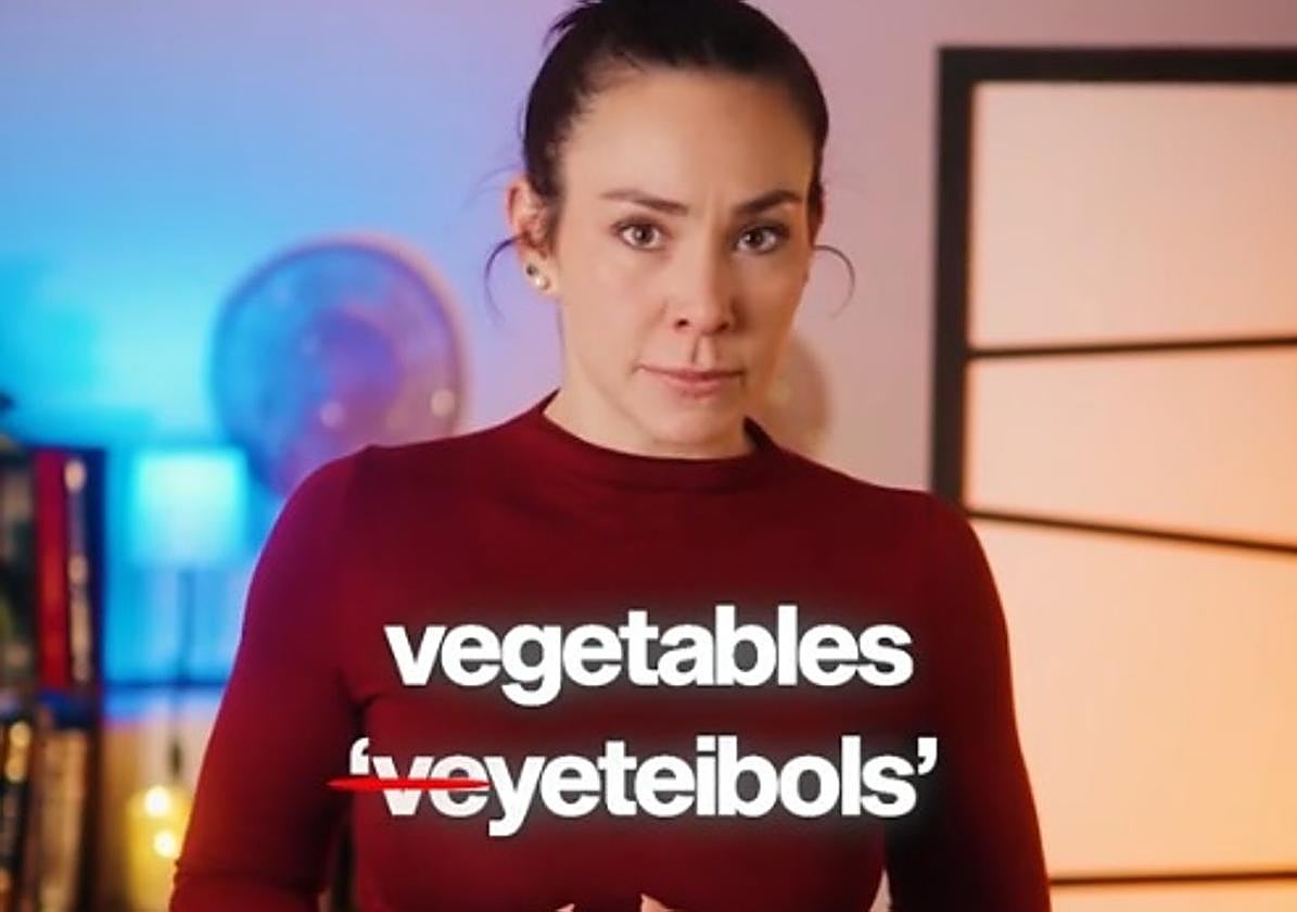 Una profesora de inglés indica los errores que cometemos los españoles al decir palabras comunes en este idioma