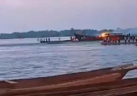 Al menos 148 muertos y decenas de heridos al incendiarse un barco en el Congo