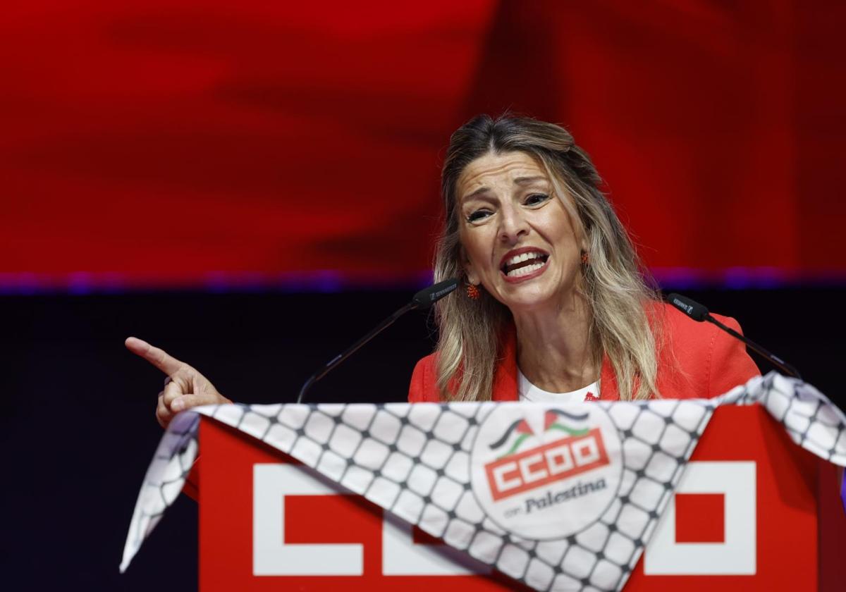 Yolanda Díaz endurece su discurso ante el caso Santos Cerdán: «La corrupción  está en el PP y en el PSOE»