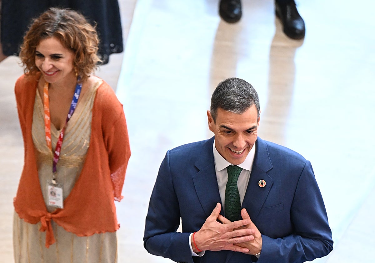 Sánchez, ayer en la clausura de la Conferencia sobre la Financiación para el Desarrollo de la ONU en Sevilla