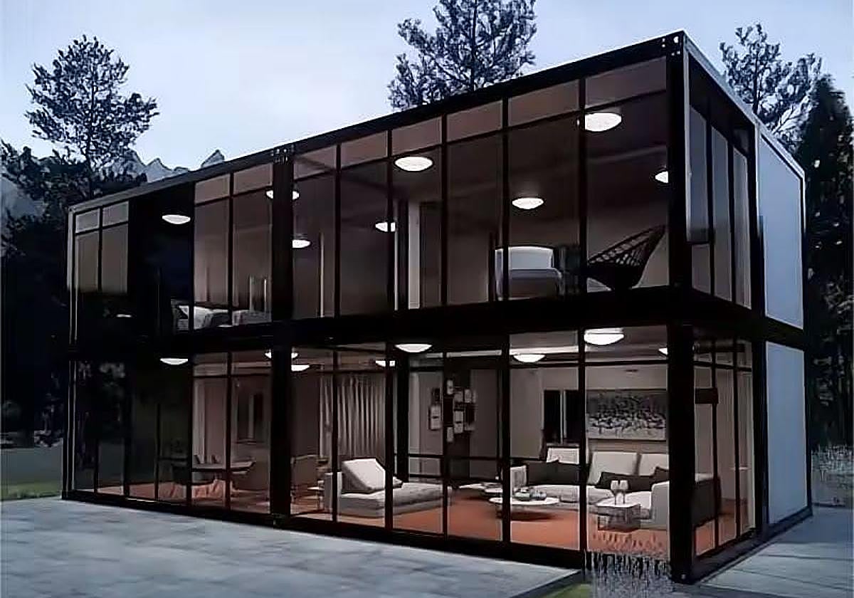 La casa prefabricada de Amazon de dos plantas que cuesta menos de 40.000 euros