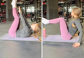 La rutina sencilla de gimnasio para trabajar el abdomen al completo: solo necesitas una botella y una esterilla