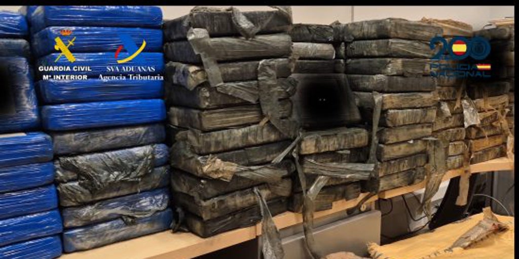 La policía detiene a 26 personas y se incauta de once toneladas de hachís y más de 1.500 kilos de cocaína