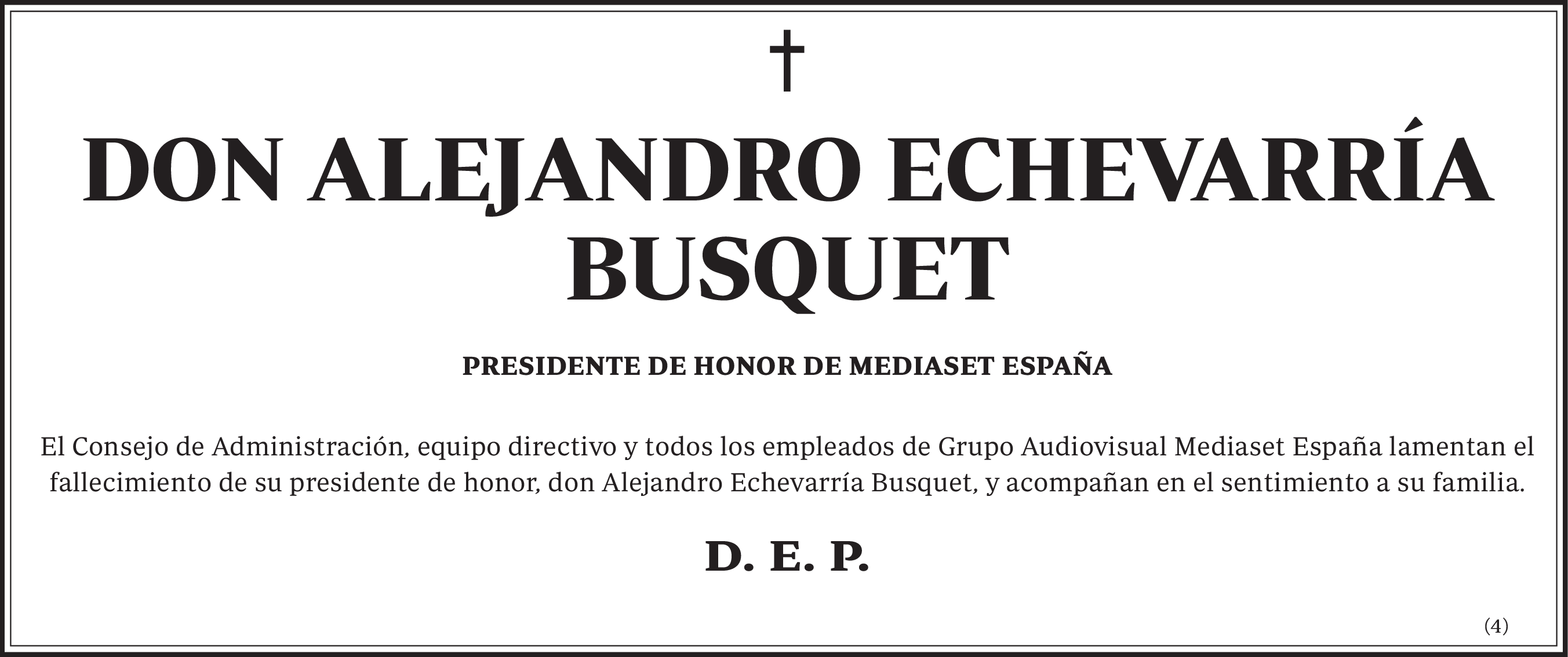 DON ALEJANDRO ECHEVARRÍA BUSQUET