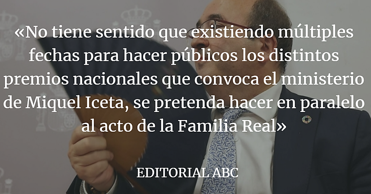 Iceta contraprograma a la Princesa de Asturias