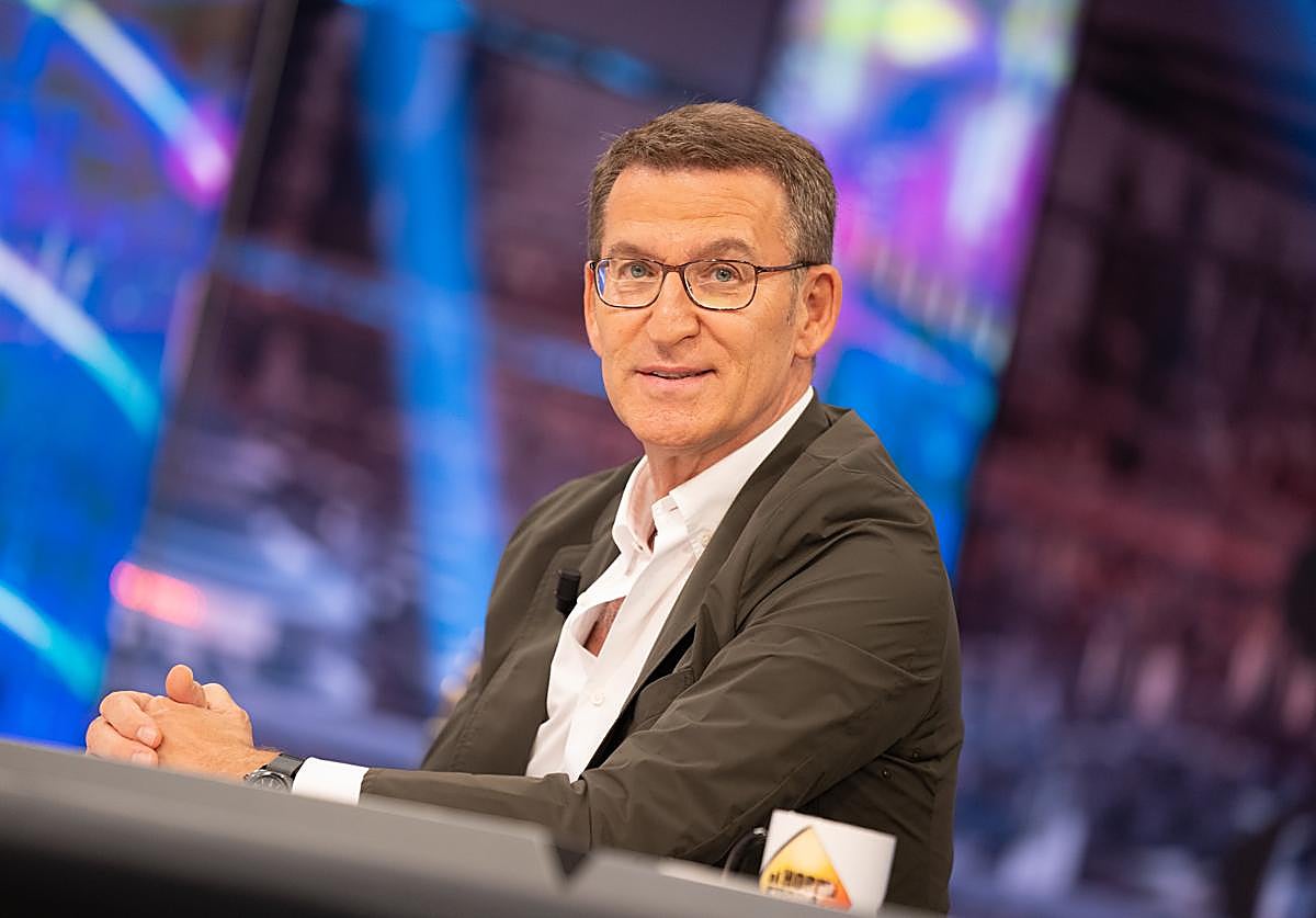 El líder del PP, Alberto Núñez Feijóo, en 'El Hormiguero'