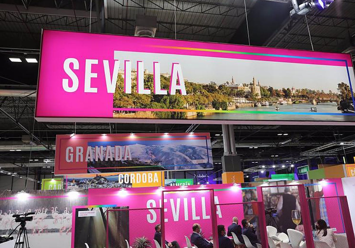 Una de las presentaciones en el expositor de Sevilla en una edición anterior de Fitur