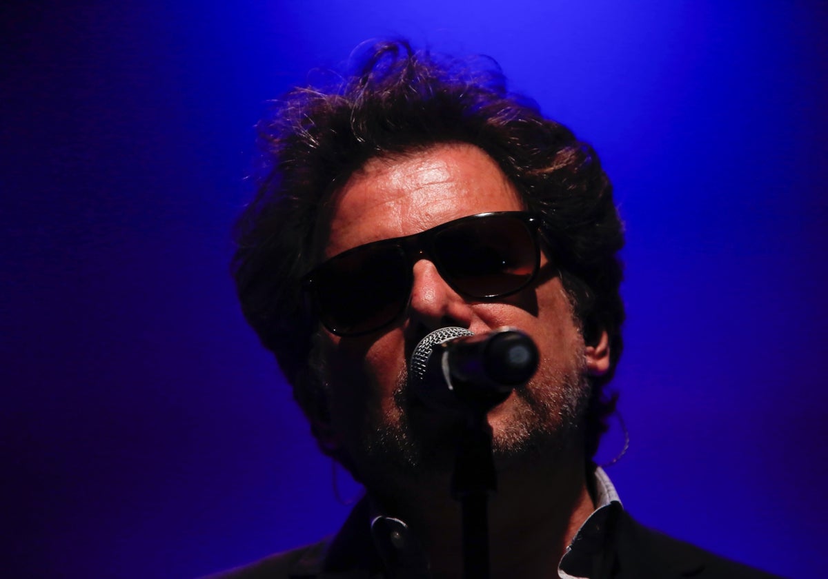 Calamaro en uno de sus últimos conciertos