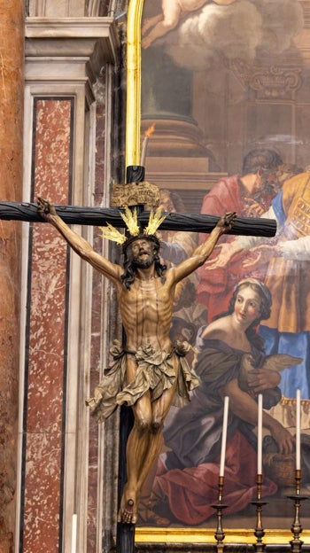 La Virgen de Romanelli mirando al Cachorro en el Vaticano