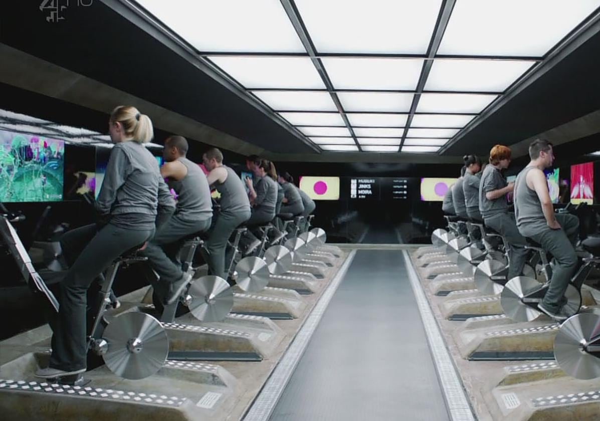 Una imagen de 'Black Mirror: 15 millones de méritos'