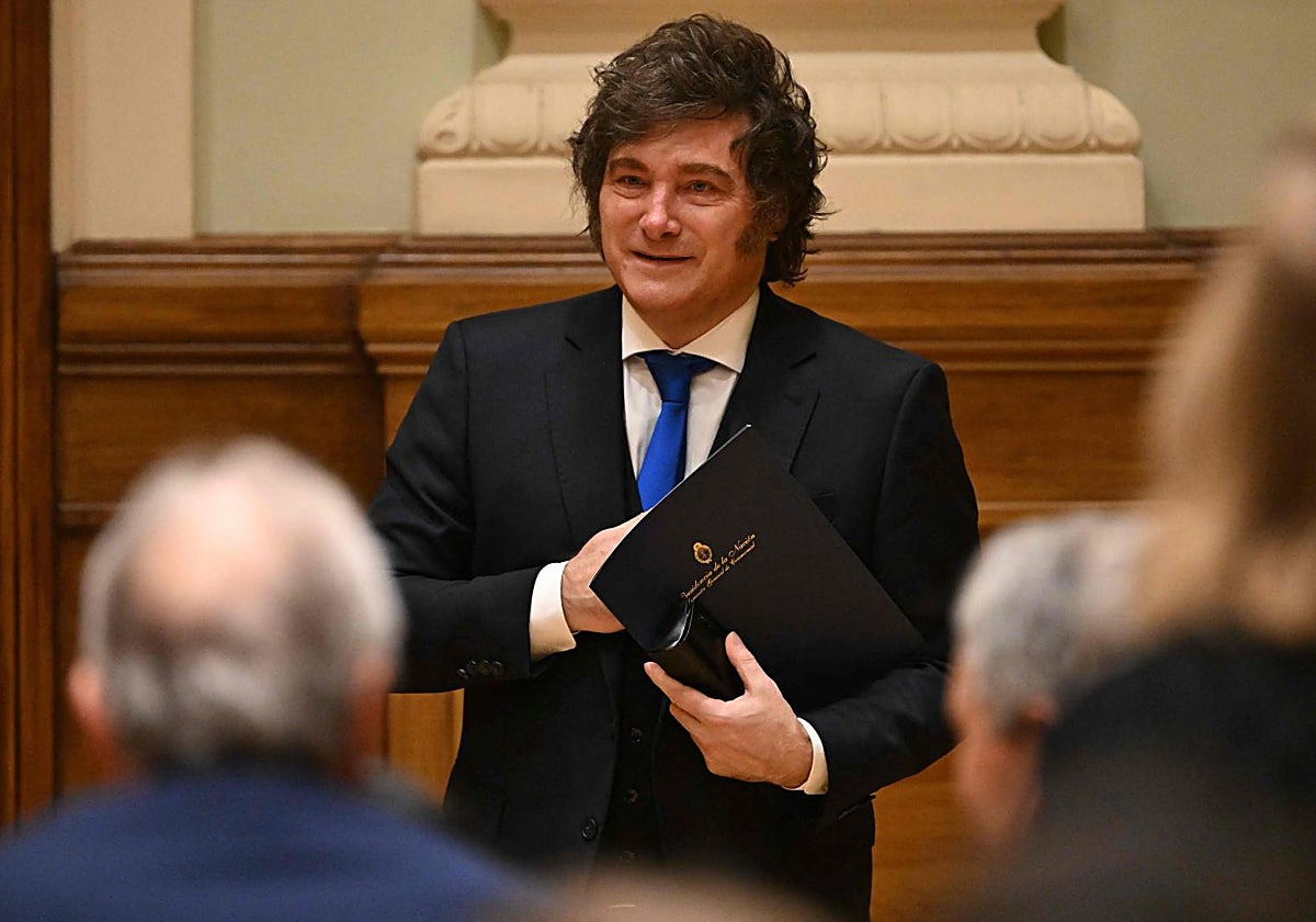 El presidente de Argentina, Javier Milei