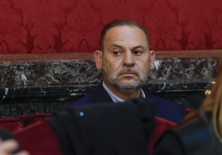 Ábalos durante el juicio por el 'caso mascarillas' en el Tribunal Supremo