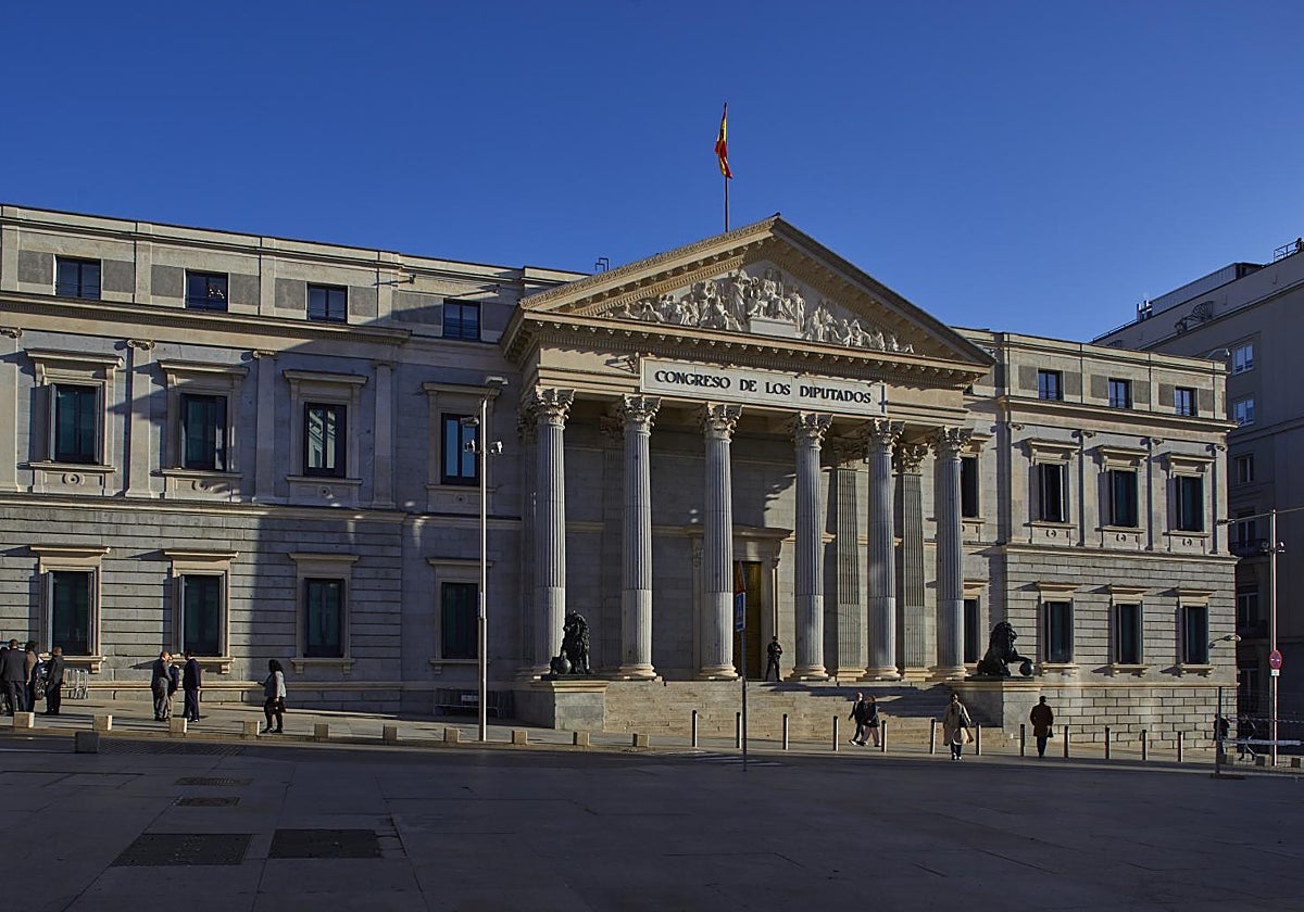 Fachada del Congreso de los Diputados