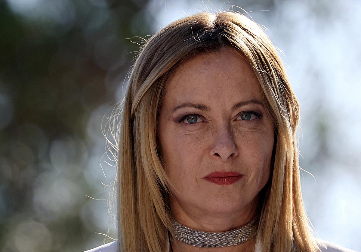 La primera minsitra italiana, Giorgia Meloni