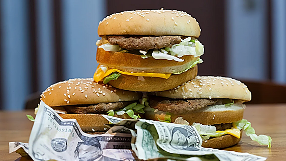 El lujo de una hamburguesa