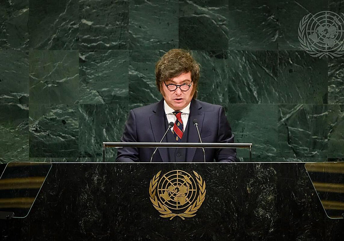 Javier Milei habla ante la Asamblea General de las Naciones Unidas