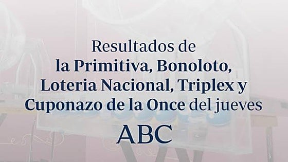 Todos los resultados de las loterías que se celebran el jueves, 17 de septiembre de 2026: Lotería Nacional, ONCE, Primitiva, Bonoloto y Triplex