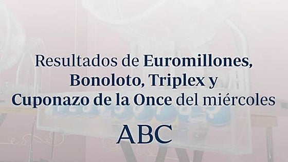 Resultados de La Bonoloto, Triplex y Cupón diario de la Once del miércoles, 23 de septiembre de 2026