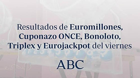 Resultados de La Bonoloto Triplex y Cuponazo de la Once del lunes viernes, 18 de septiembre de 2026