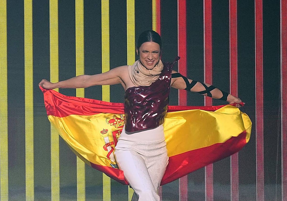 Blanca Paloma, el viernes 12 de mayo, durante un ensayo de Eurovisión 2023