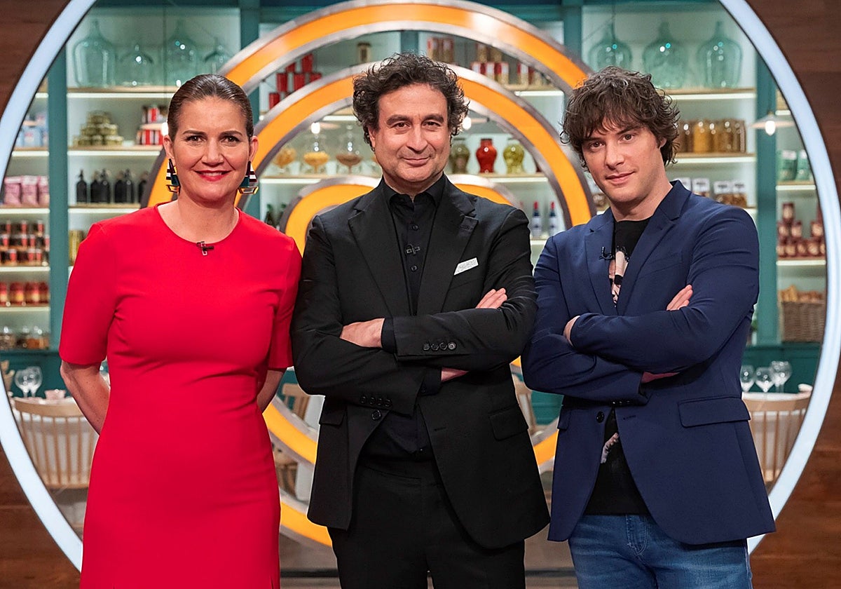 Samantha Vallejo-Nágera, Pepe Rodríguez y Jordi Cruz en 'MasterChef'