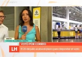 Un individuo vuelve a 'reventar' una conexión en directo de TVE: «¡Que te vote Txapote!»