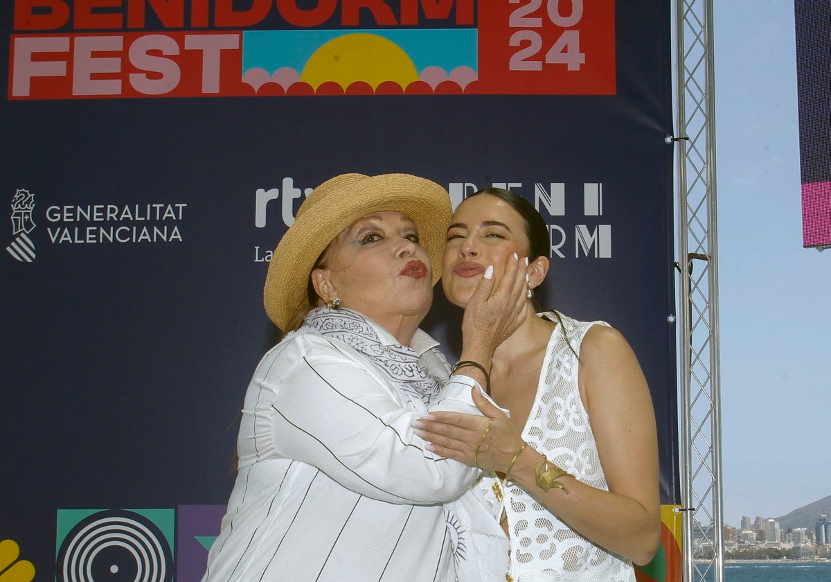 Massiel y Blanca Paloma en la presentación del Benidorm Fest